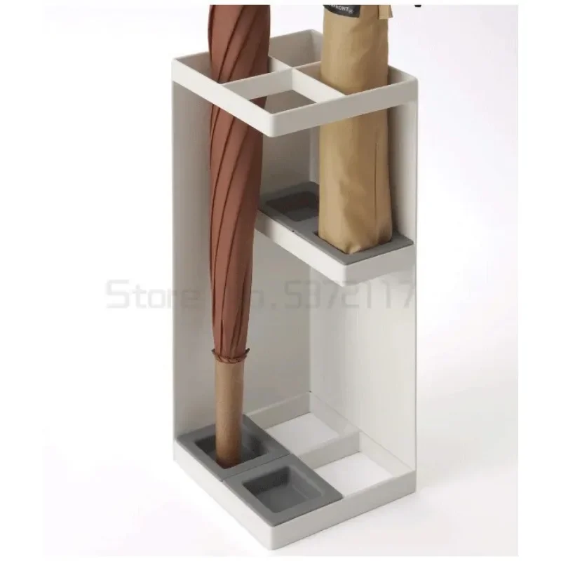 Japanese simple rack hotel lobby home iron umbrella barrel umbrella barrel storage floor type rack