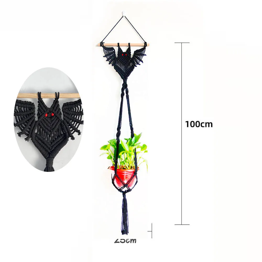 Handmade Boho Style Macrame Plant Pot Holder Indoor Window Flower Pot Hanger Plant Hanger
