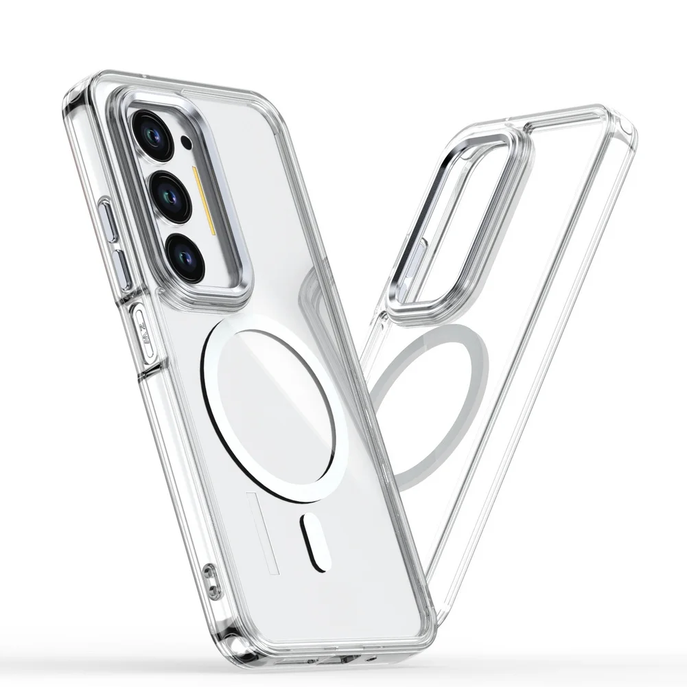 Enhanced Magnetic Metal Lens Protective Case with Magsafe Ring Compatibility