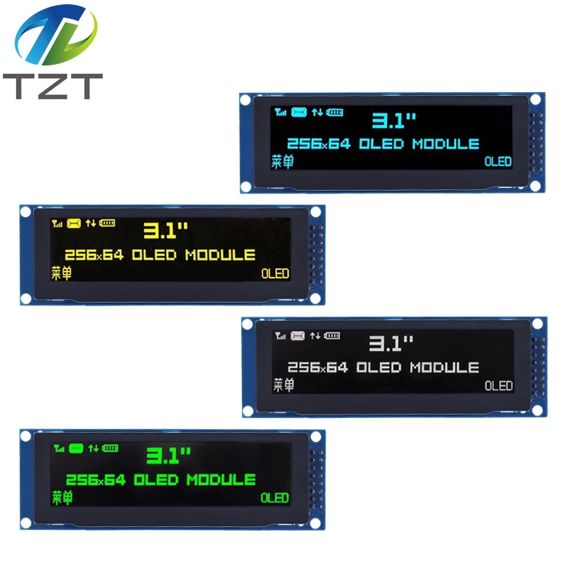 Enhanced Real OLED Display - 3.12 256x64 Dots Graphic Screen with SSD1322 Controller and SPI Support