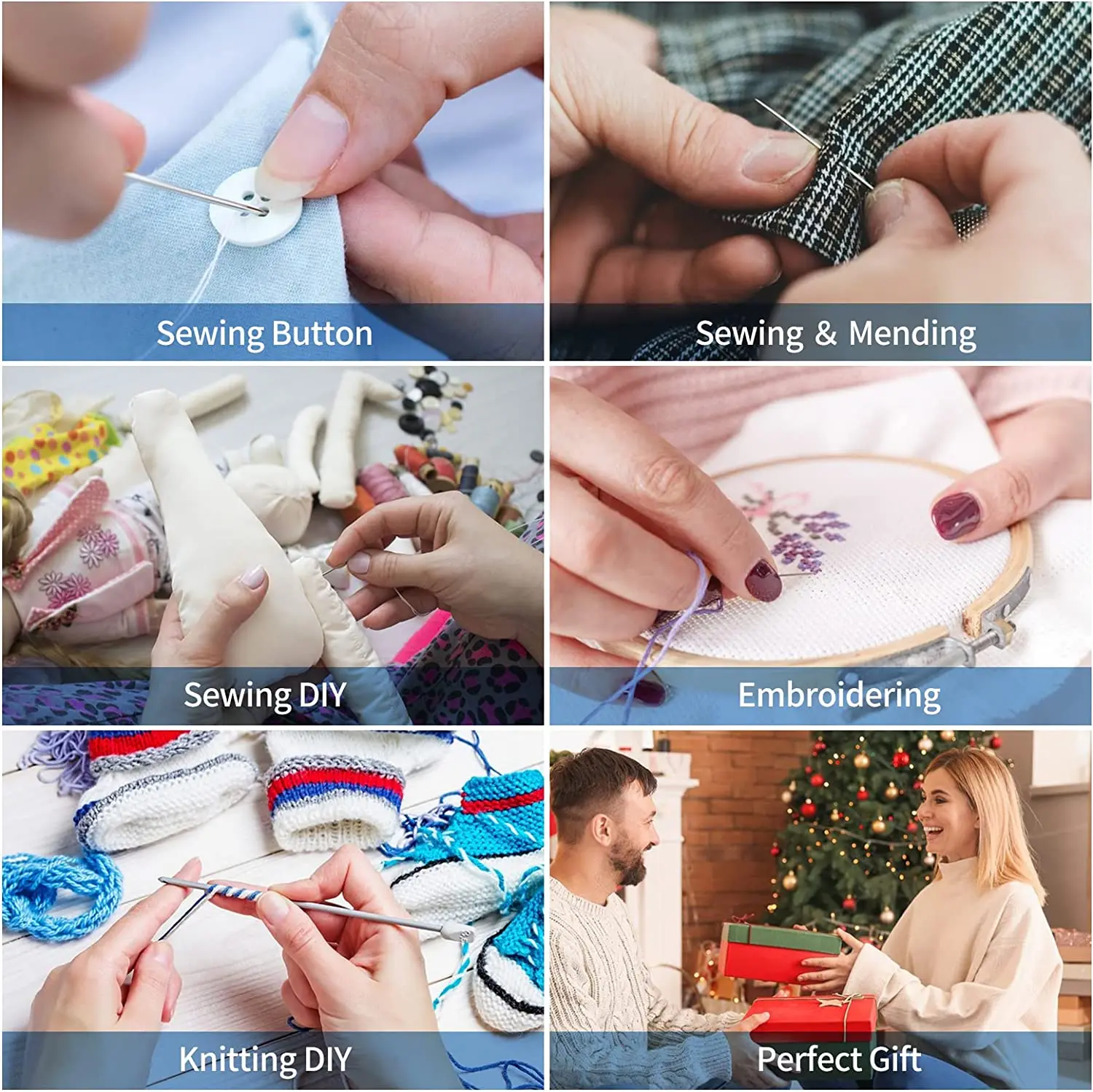 Sewing Kit Compact and Portable for Beginners and Professionals Includes Needles Thread Scissors Other Essential Access