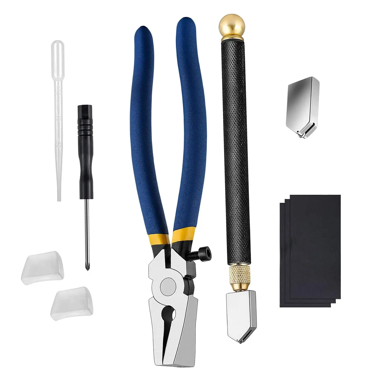 2pcs Mosaic Tools Heavy Duty Glass Mosaic Nippers and Tile Cutter Pliers, Size: 20.00