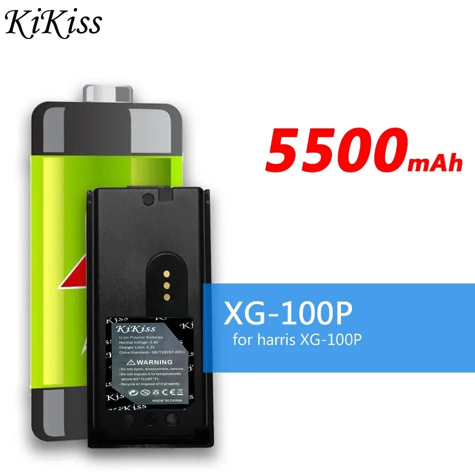 

KiKiss Battery XG100P 5500mAh for harris XG-100P Replacement Bateria