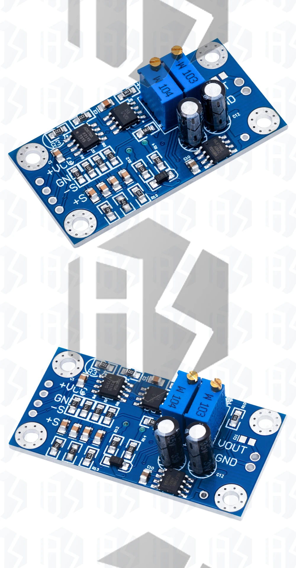 1 Stück egbo ad620 Mikro volt mv Spannungs verstärker Signal instrument ierungs modul platine 3-12VDC Neuankömmling – Detail 6
