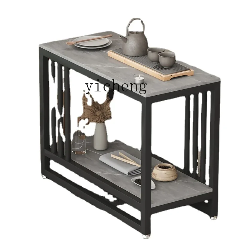 

Боковой столик XL, съемная каменная тарелка, шкаф, современный минималистичный маленький кофейный Мраморный Уголок для ванной комнаты