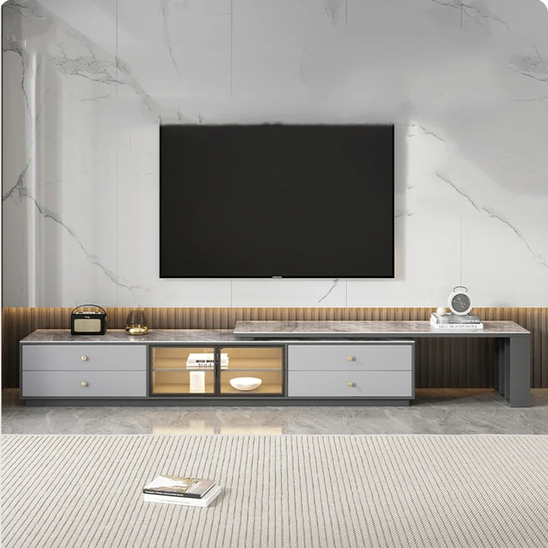 Display Entertainment Tv Stand Floor Led Universal Dinning Office Unit Metal Tv Table Coffee Glass Soortes De Luxury Furniture