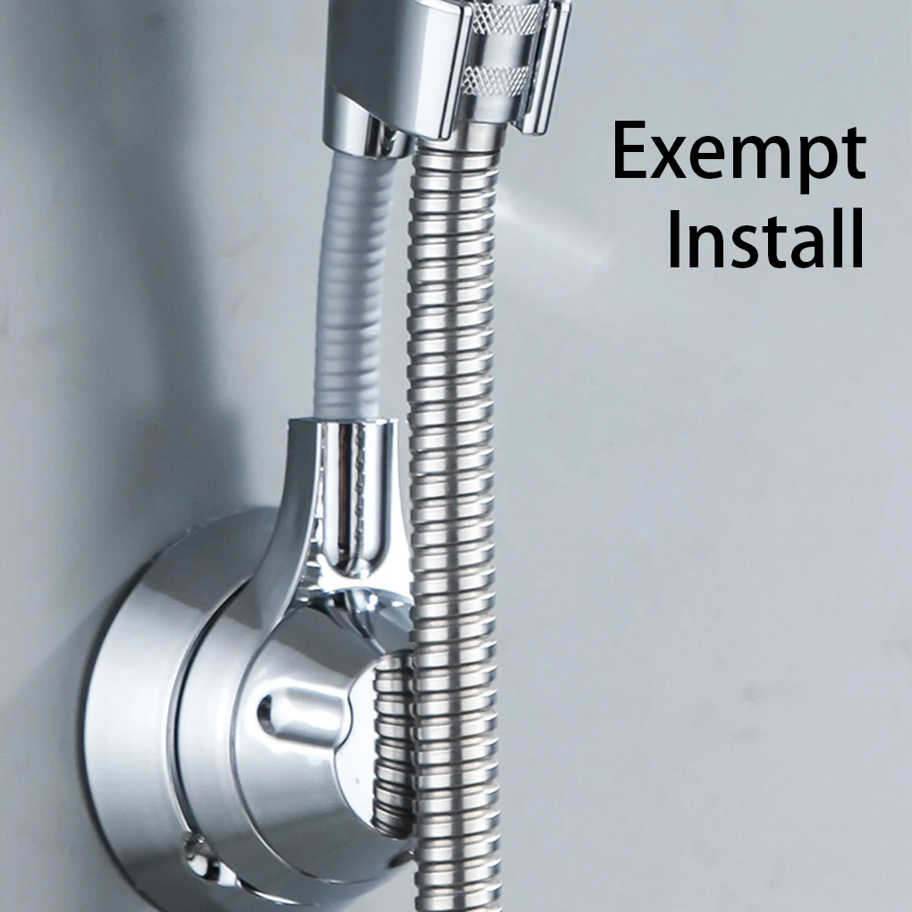 Supporto per doccia a ventosa supporto per soffione doccia regolabile ugello supporto portatile staffa per doccia con rotazione Multi-angolo senza perforazione