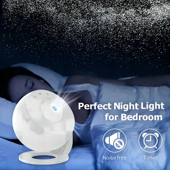 Galaxy Projector Night Light Star Planetarium Projector Adults 360° Rotate Gaming Room, Home Theater, Ceiling, Room Decor (White 4
