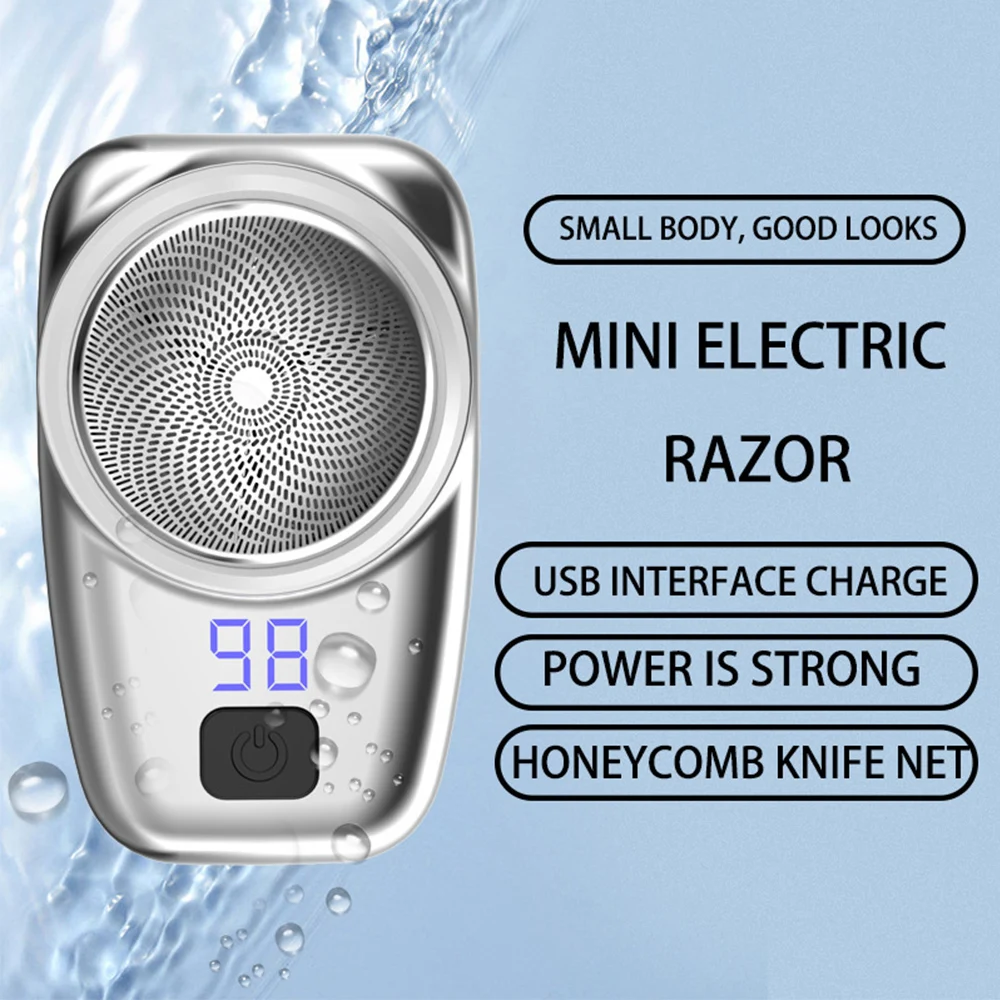 Mini Shaver Portable Electric Shaver Rechargeable Beard Trimmer Pocket Electric Razor Shaving Machine For Men Wet And Dry Use