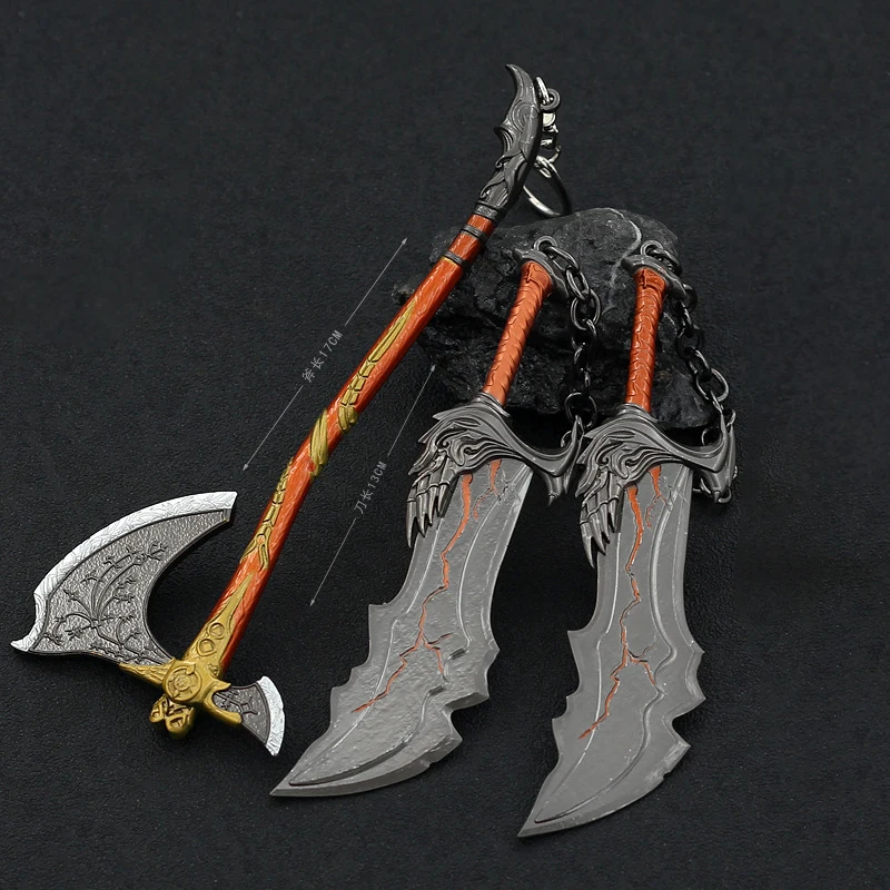 God of War WeaponBlade of Olympus Blades of Chaos Zeus Kratos Game Keychain  Katana Sword Real Steel Samurai Weapon Kid Toys - AliExpress