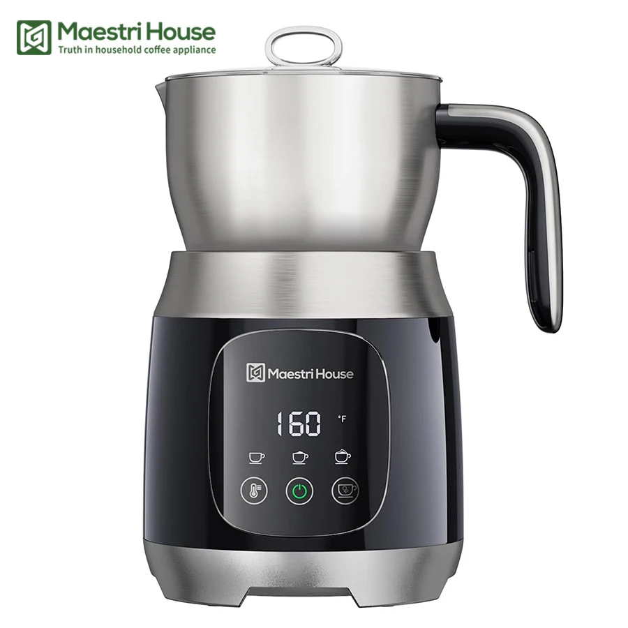 

Maestri House Electric Milk Frother and Steamer Smart Touch Control Milk Warmer for Latte Cappuccino Hot Chocolate Coffee