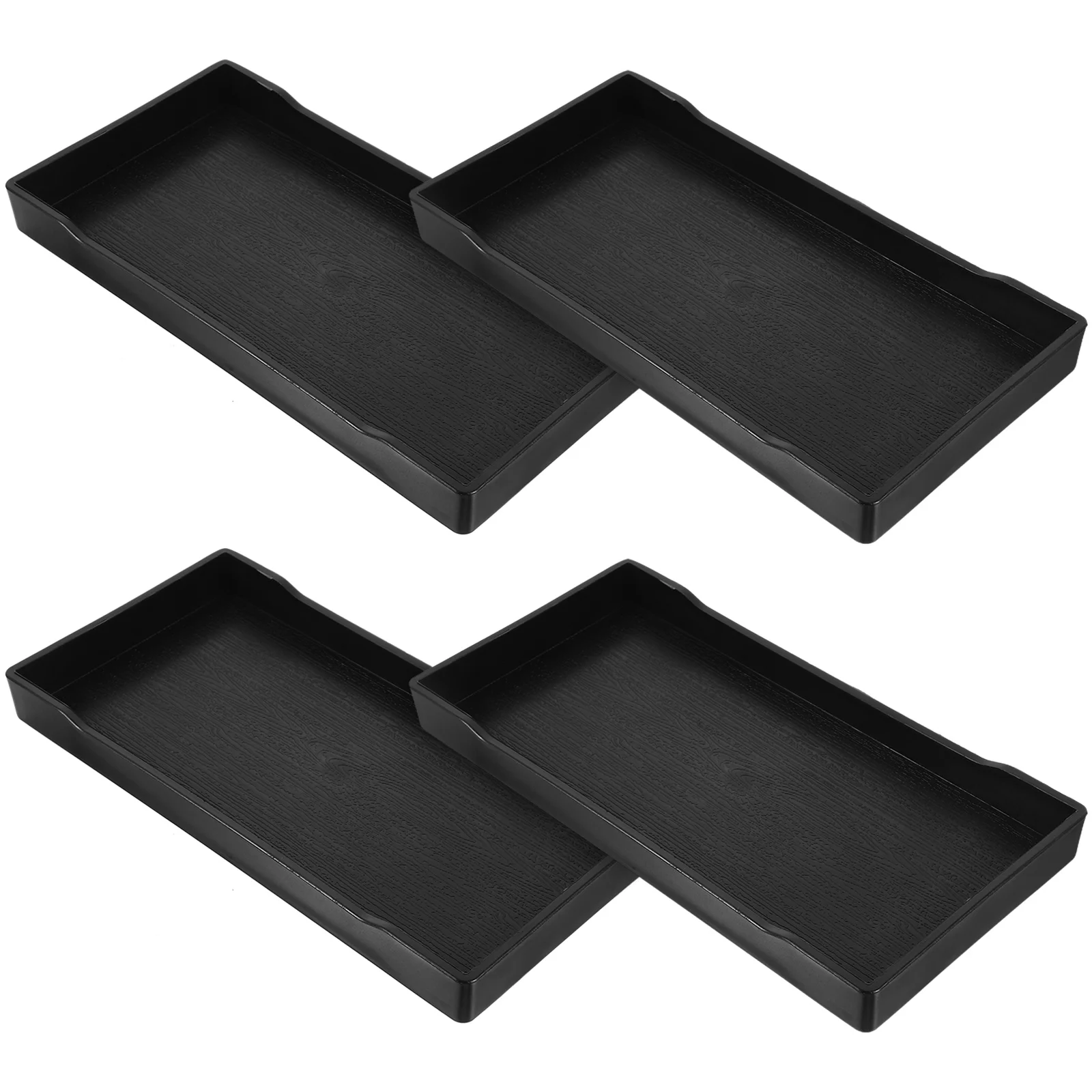 

4pcs Bathroom Countertop Tray Decorative Vanity Tray Multi-functional Towel Tray Perfume Dish