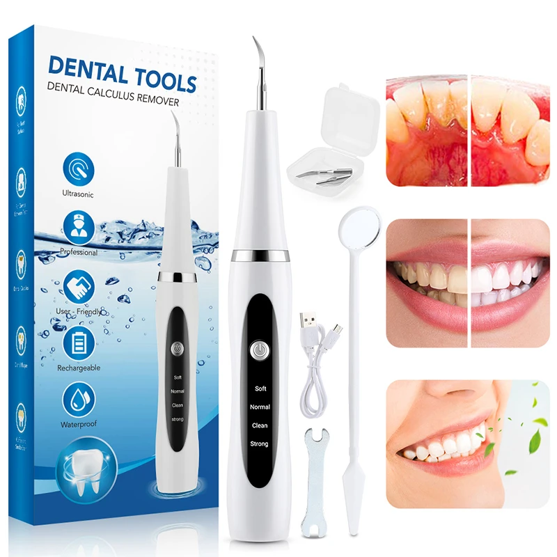 Ultrasonic Electric Teeth Cleaner Home Removal Of Dental Calculus