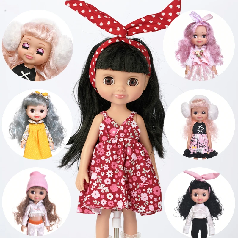 

16inch Girl Dolls Cute Simulation American Doll Wink Eyes Princess Play House Dress Up Toys High Quality Bjd Doll Children Gifts