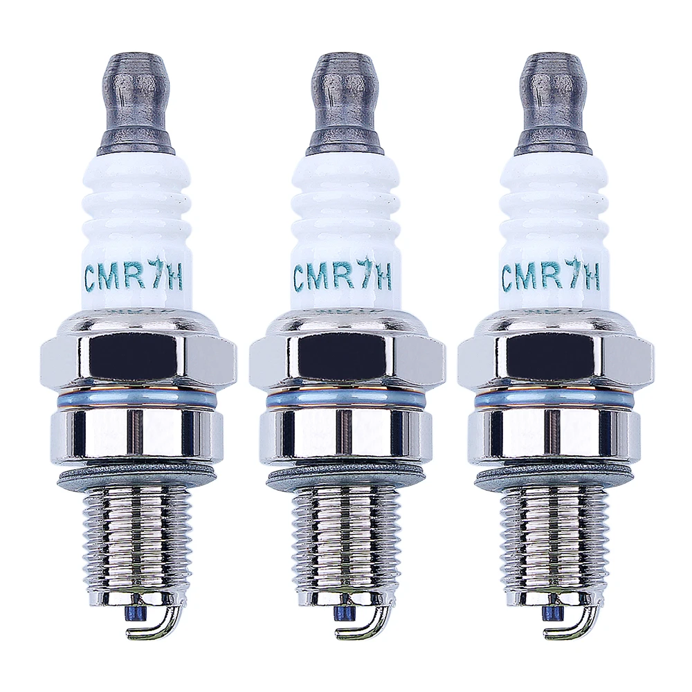 Spark Plug 3 PCS CMR7H Spark Plug Kit Fit 4 Stroke For Honda GX35 Engine Part Trimmers Blower Cutter