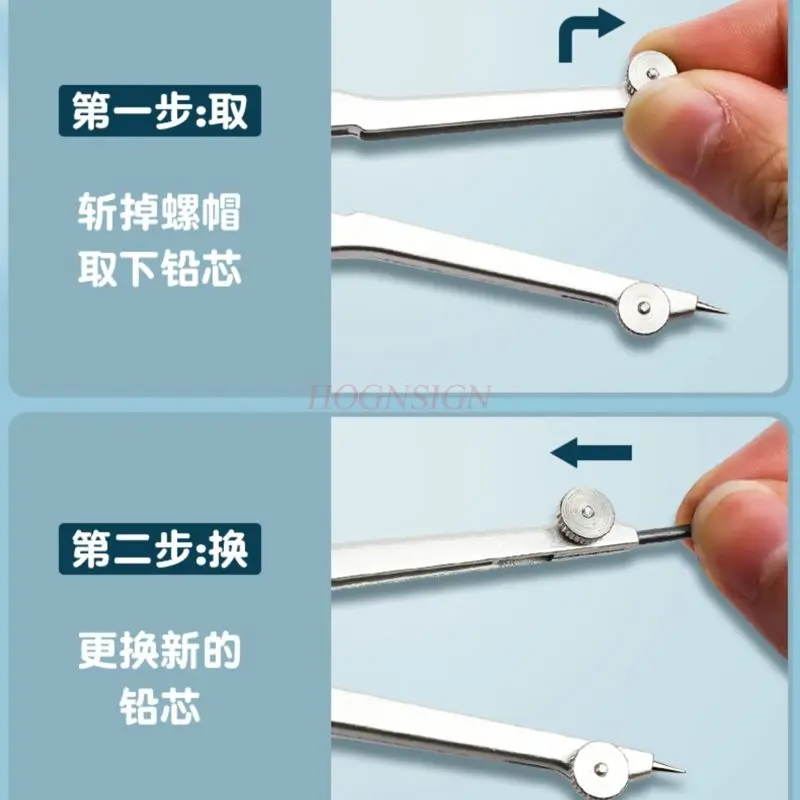 1세트 금속 나침반, 정밀 중앙 차량용 나침반, 텔레스코픽 로드, 안정적인 샤프트 센터 휠을 갖춘 정밀 거리 설정