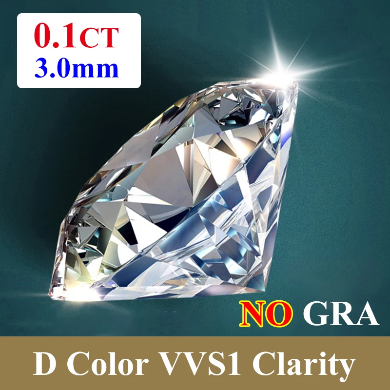 0.1ct-3mm-NO GRA