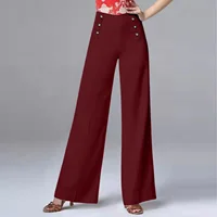 High Waisted New Dance Pants For Women Social Dance Wide Leg Pants Slimming And Versatile Dance Pants Womans Bottoms - Image 5