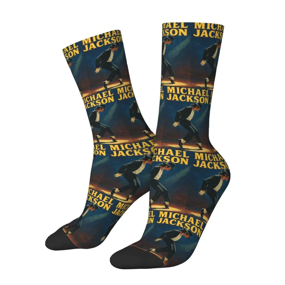 Michael 1984 Grammys Jackson Pop Art Portrait Socks Harajuku Stockings All Season Long Socks Accessories for Unisex Gifts