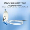 KranVer 1PC Closed Wound Drainage System Round Perforated Drain with Trocar and Silicone Reservoir for Wound Drainage Surgical 1
