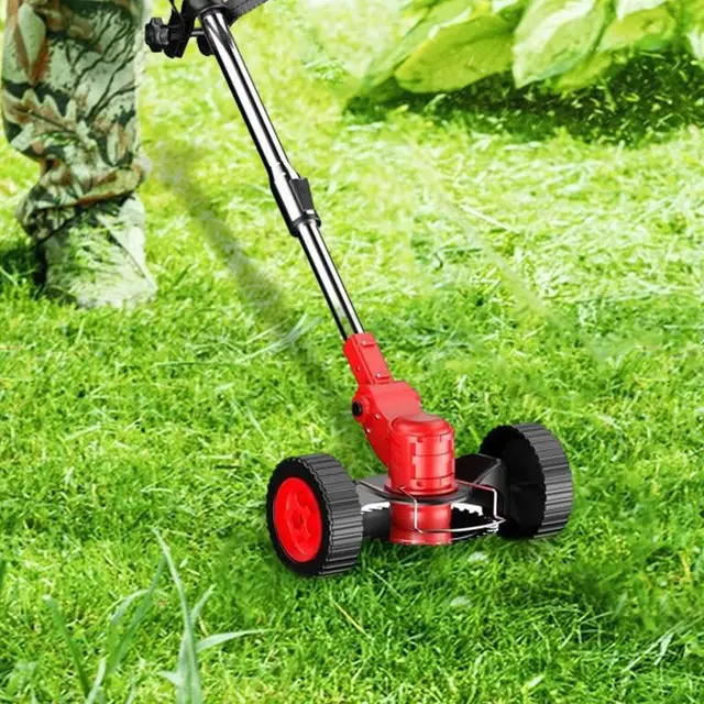 Húr Trimmer Kerekek Elektromos Fű Mellékletek Kis Háztartási Gyomnövények Kiegészítő Edger Munka Hatékonysága - Image 3