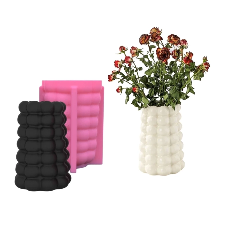 

Flower Pot Silicone Mold Diy Succulents Concrete Flower Pot Plaster Cement Mold X3UD