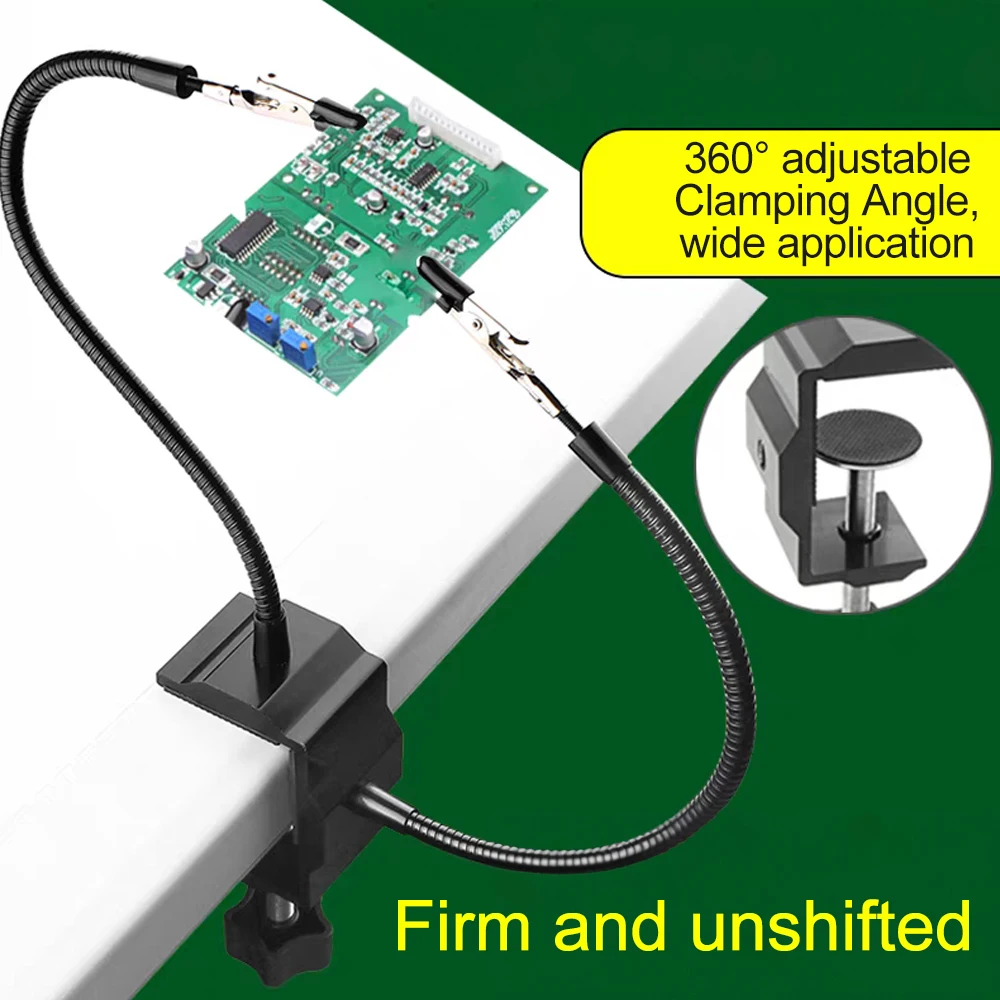 Desk Clamp Soldering Station Holder PCB Alligator Clip Multi Soldering Helping Hand Third Hand Tool for Welding Repair