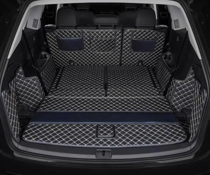 

Best quality! Special car trunk mats for Volkswagen Tiguan Allspace 7 seats 2023-2018 waterproof boot carpets cargo liner cover
