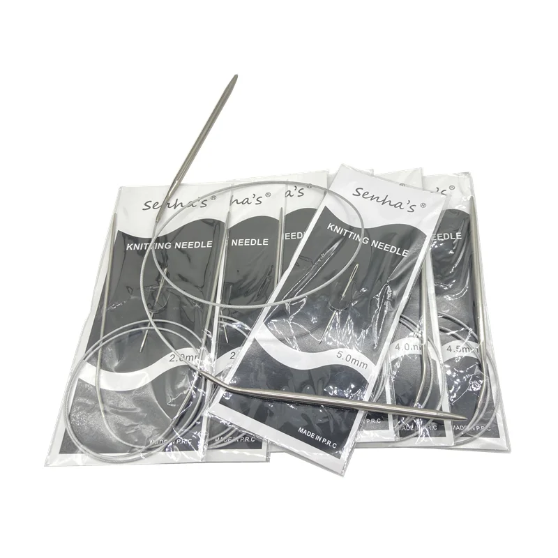 Premium Stainless Steel Crochet and Knitting Needlework Kit - 7 Piece Set