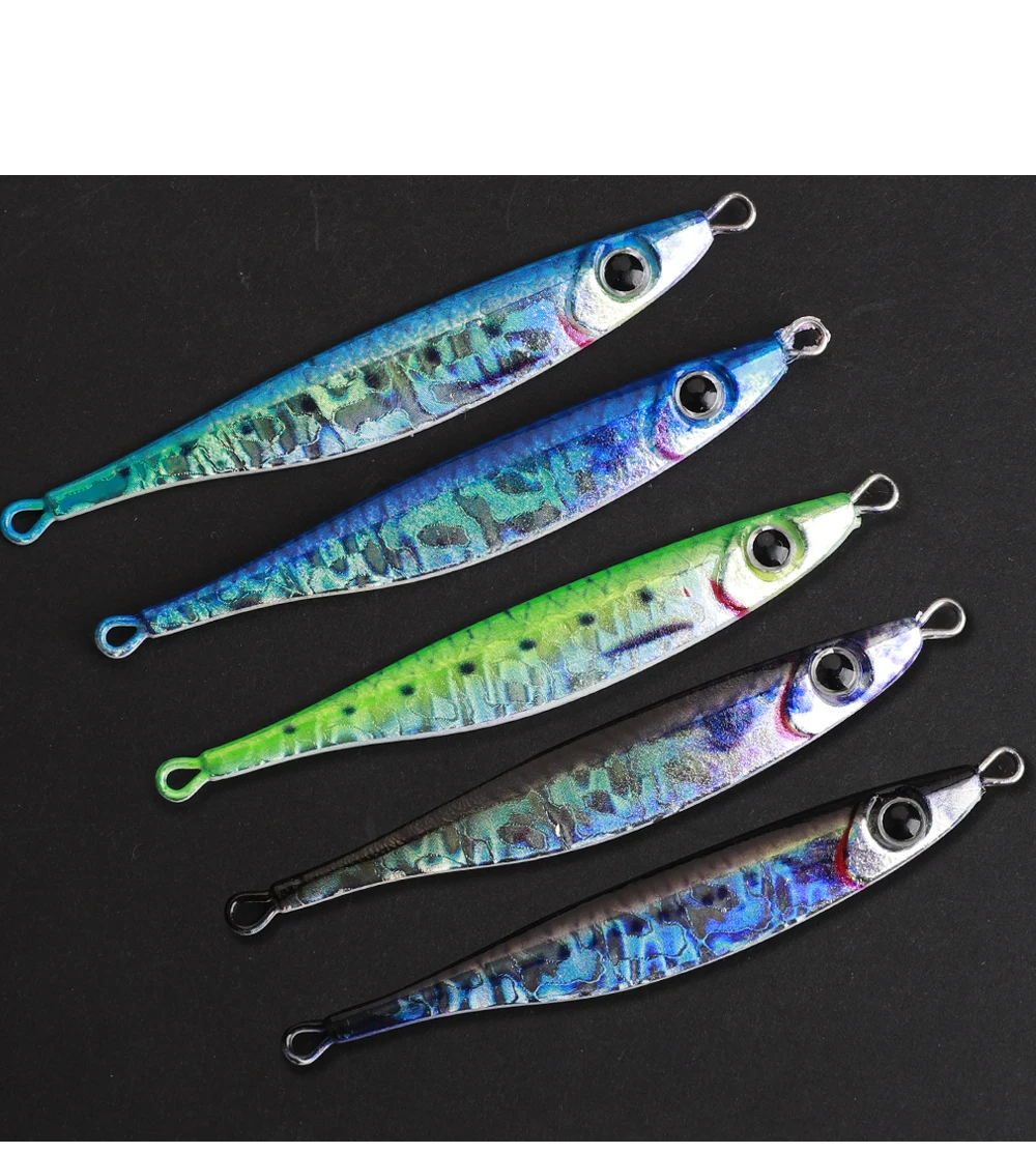 NGB Metall-Jig Angelköder 10g-40g 6,5-9,5CM Trolling-Hardbait Bass-Angelköder Forellen-Jigköder Salzwasser-Köder – Detail 8