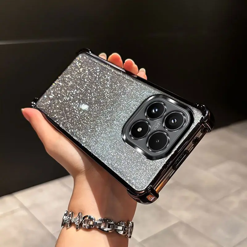 Luxury Glitter Plating Clear Phone Case Cover