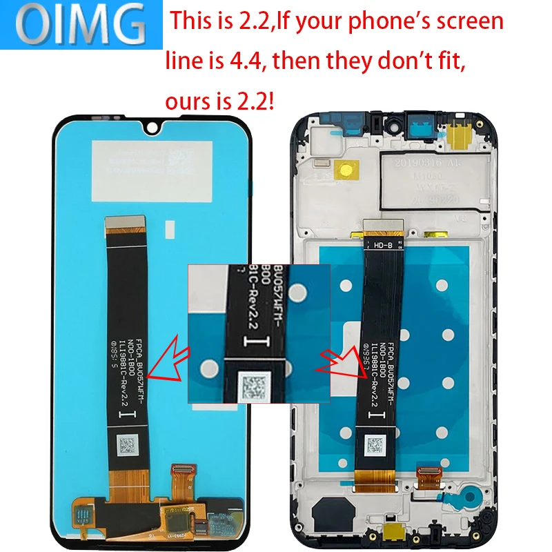 LCD DISPLAY TOUCH PER HUAWEI Y5 2019 AMN-LX1 LX2 LX3 LX9 - Foto 11