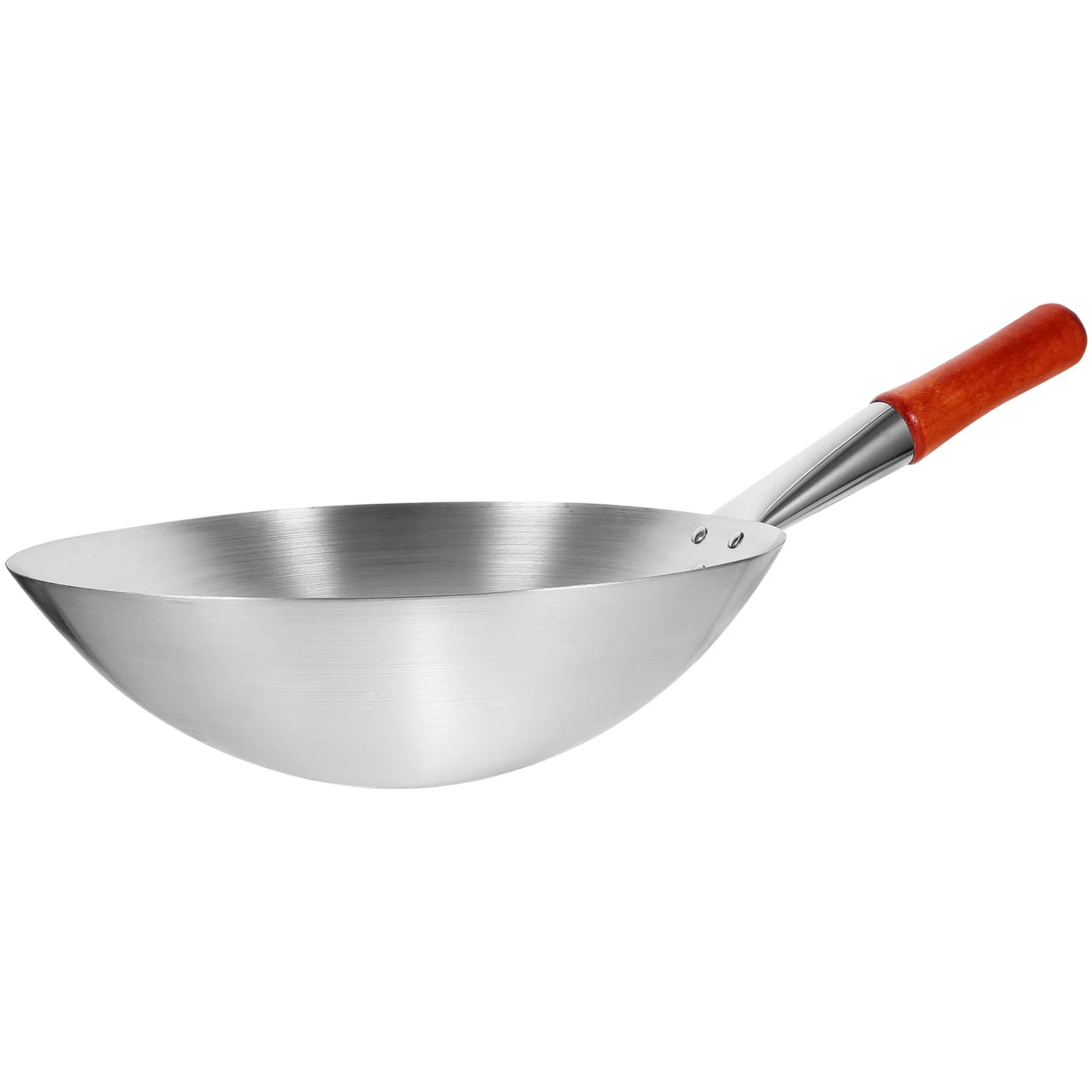 

Outdoor Pot Practical Cooking Pan Induction Griddle Wok Wooden Handle Non Stick Lid Old-Fashioned Frying Pan Kitchen Supply