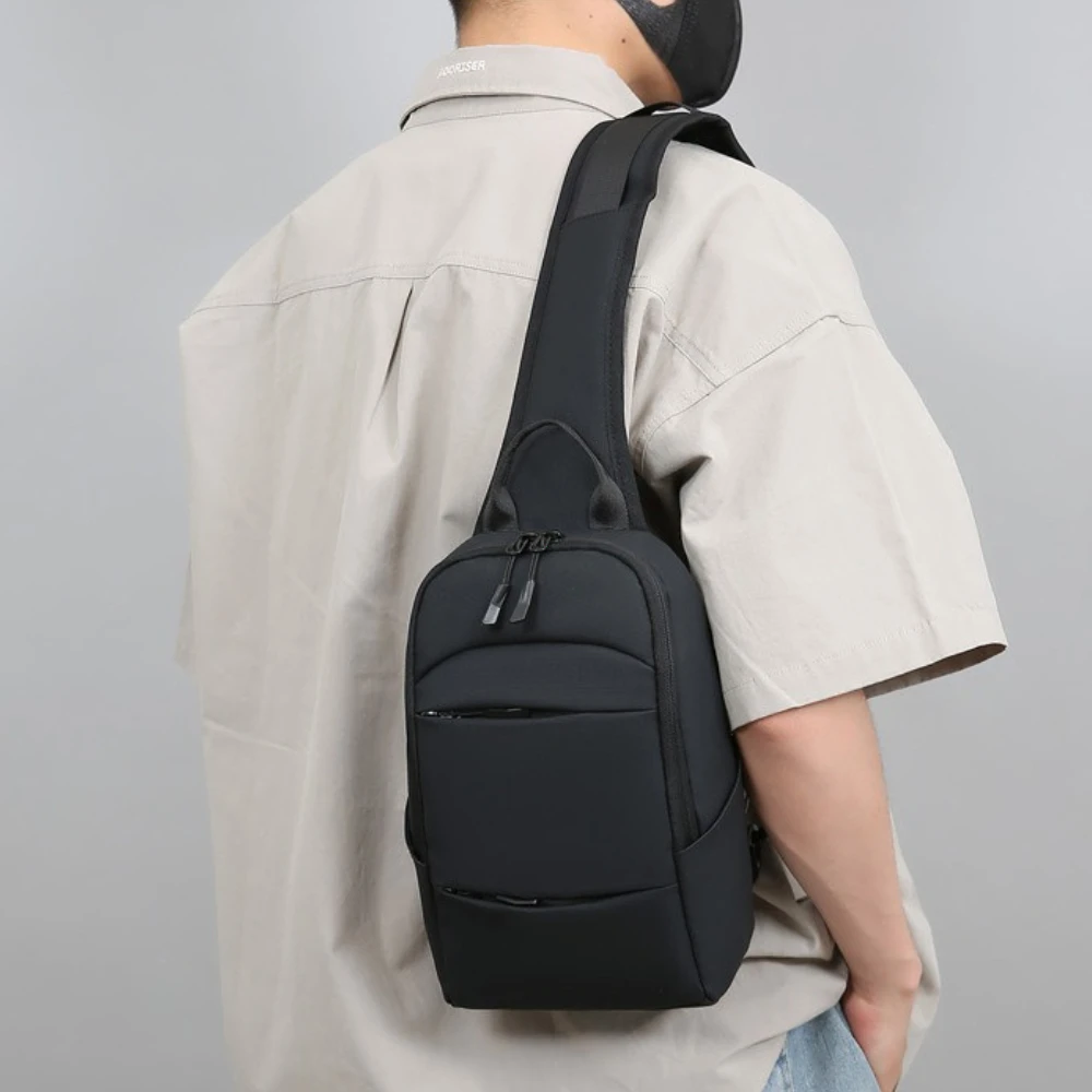 Waterproof Chest Bag Men Large Capacity Phone Bags Male Messenger Sling Pouch Short Trip Strap Pack Multifunction Fanny Packs