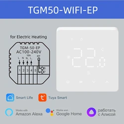 Smart WiFi - Enabled Underfloor Heating Thermostat with Voice Control Integration - 110 - 240V (For Electric floor)