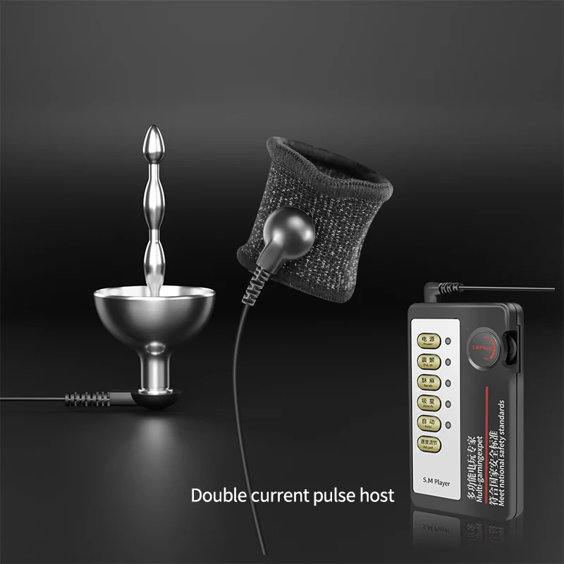 SM Electro Stimulation Horse Eye Stick Urethral Dilator Penis Plug Male Masturbation Electric Shock Stimulator Catheter Penis Sex Toys