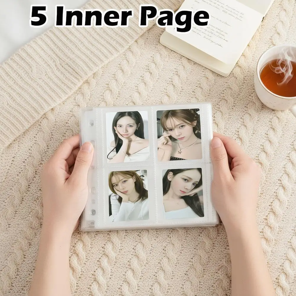 내부 페이지 카드 바인더 A5 포토카드 바인더 시트 투명 PP 무산성 다중 포켓 슬리브 포토앨범 리필 페이지