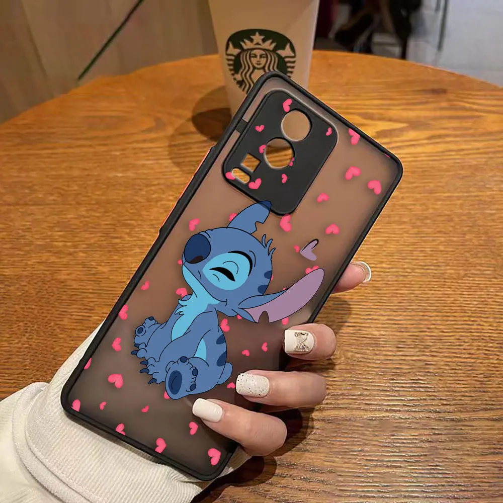 thumbnail image 1 of Funda mate para VIVO X90 X80 X70 5G X60 X50 X30 IQOO NEO 3 5 7 PRO PLUS X27 X23 Funda Capa Shell Lilo & Stitch dibujos animados Anime, 1 of 5