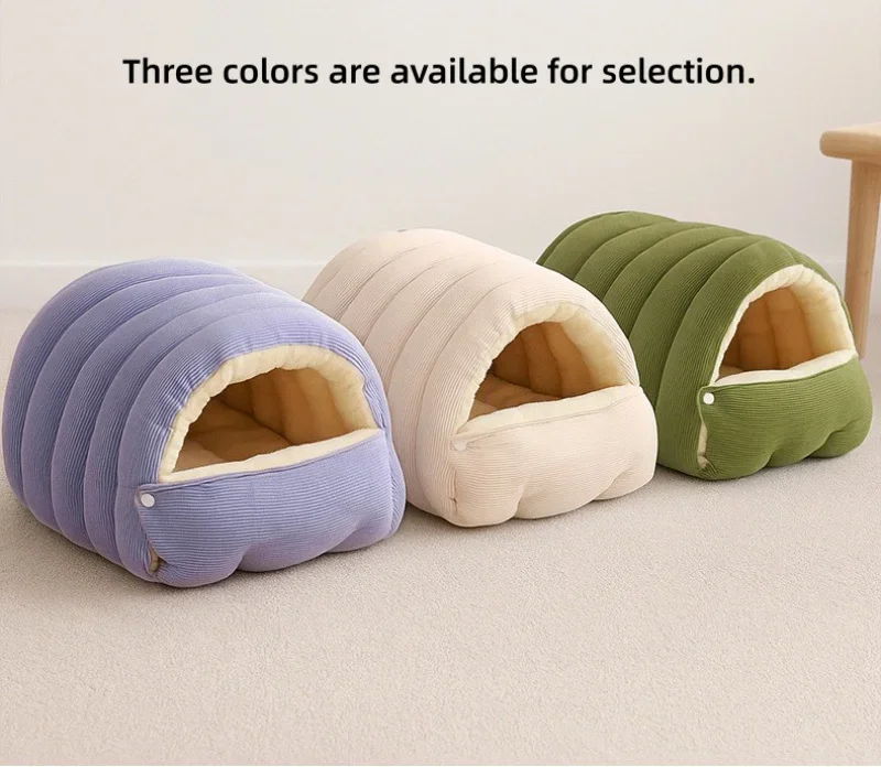 Cat Nest Four Seasons Universal Removable and Closed Cat Bed Winter Dog Nest Warm Sleeping Bag with Thick Velvet Pet Supplies