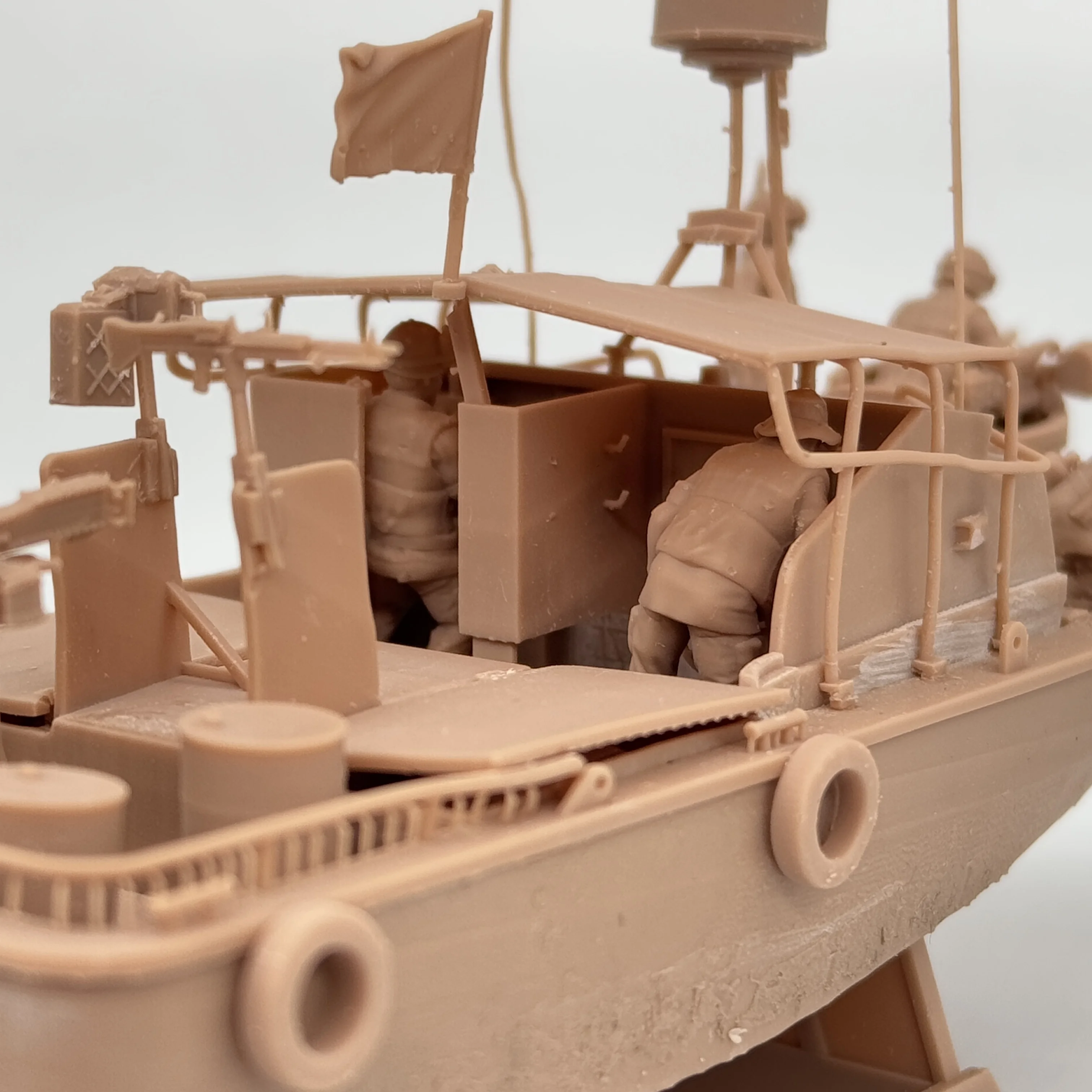 1/72 Scale US Army Vietnam War PBR Patrol Boat 6 Figure Resin