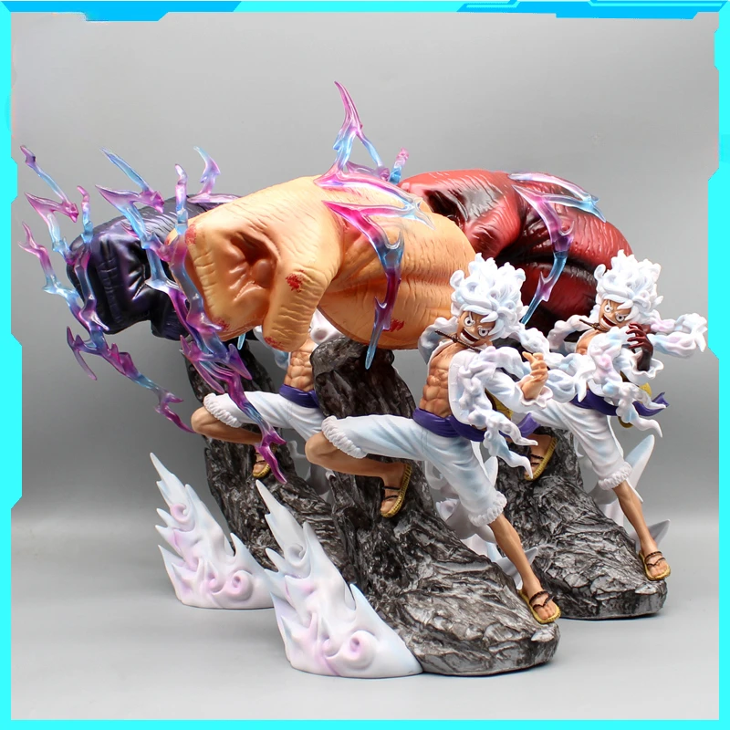 

29cm One Piece Figure Nika Luffy Anime Figures Three Forms Of Arms Anime Pvc Action Figures Collection Ornament Model Toys Gift