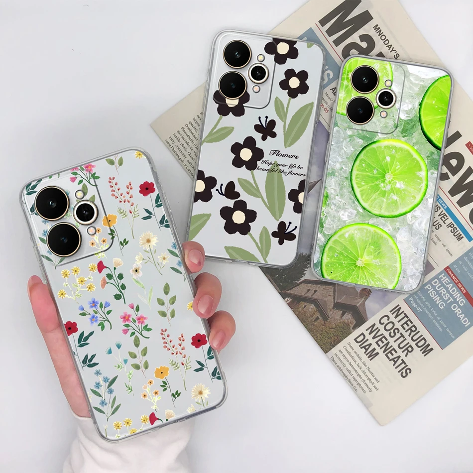 Transparent Shockproof TPU Silicone Back Cover - Simple Design Phone Protector Case
