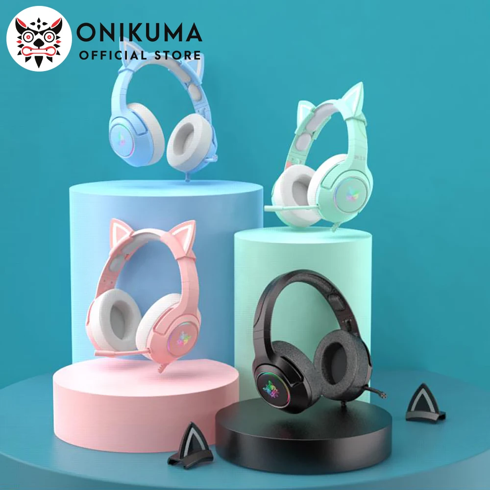 Onikuma dinâmico rgb jogos fone de ouvido para o jogador ps4 ps5 opções jogo  filme música