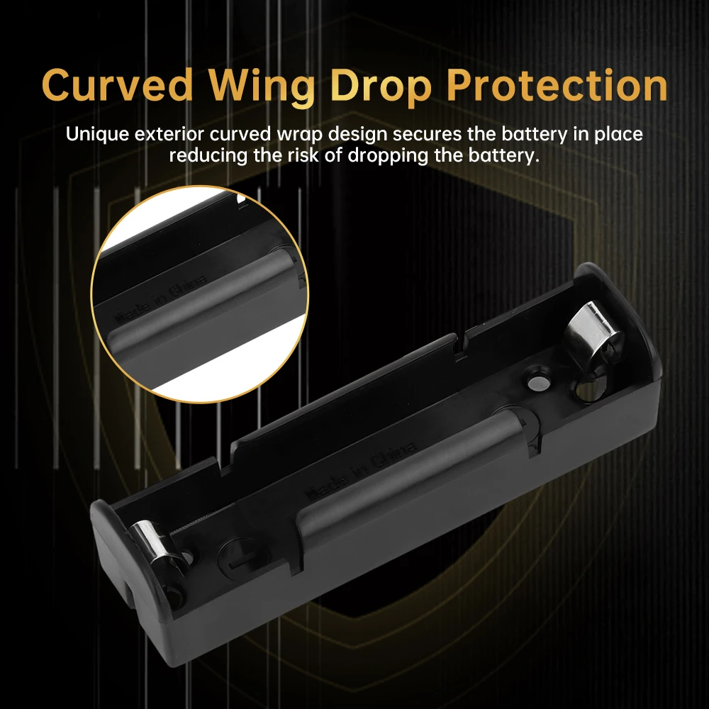 18650/21700 Battery Case 1/2/3/4 Section DIY Power Bank Accessory Box PC+ABS Fireproof Material Battery Holder Contains Shrapnel