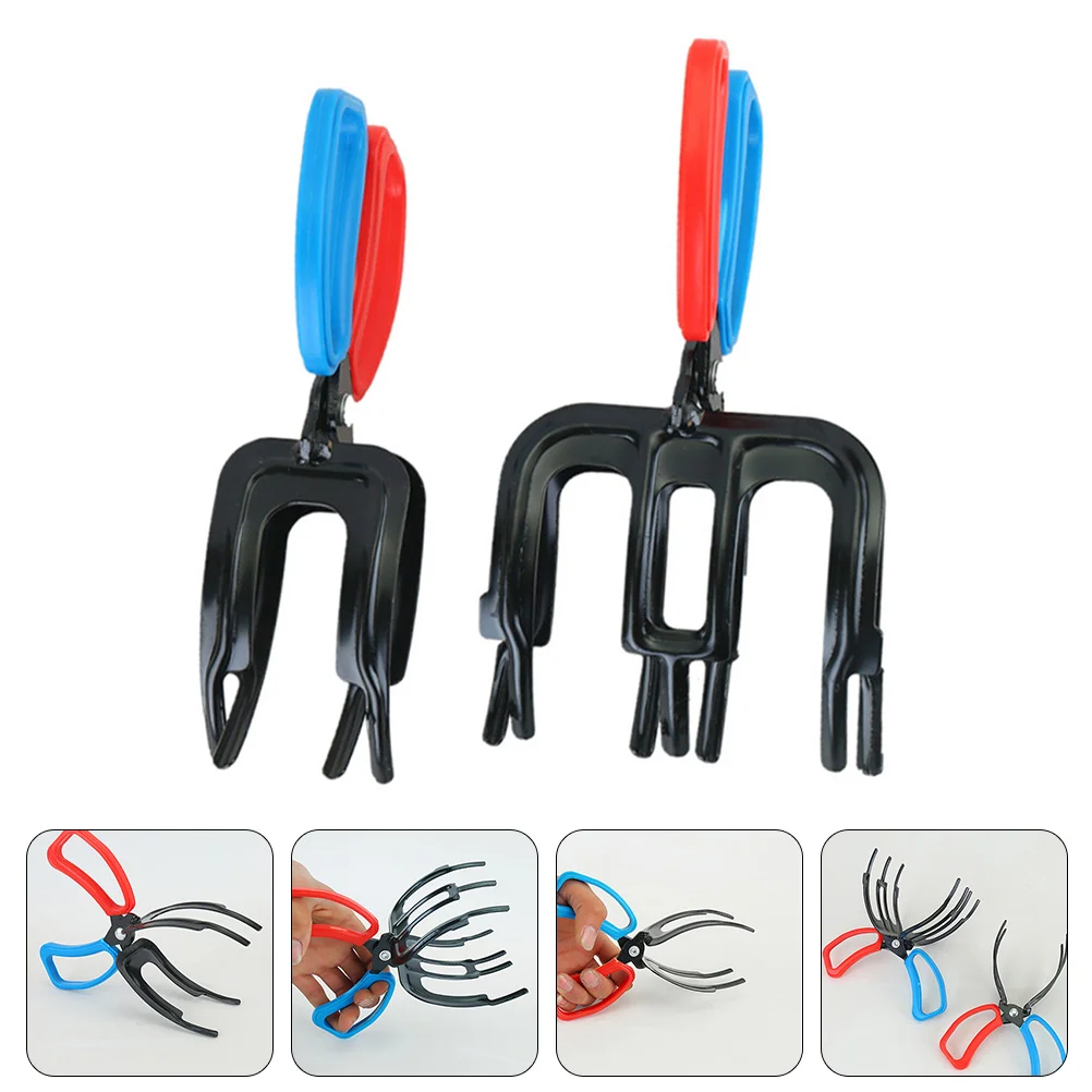 

2 Pcs Fish Control Device Clamp Fishing Accessories Clip Tool Catch Hooks Saline Water Supplies Outdoor Catching Pliers