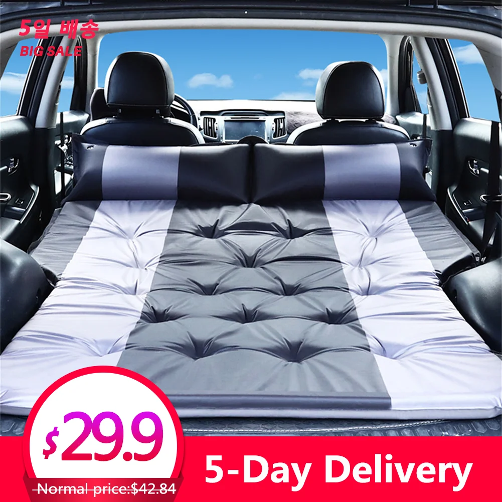 Car Iatable Bed SUV Car Mattress Rear Row Travel Sleeping Pad Off-road Air Bed Camping Mat Air Mattress Auto Accessories inflatable air bed car sleeping mattress camping mattress inflatable camping mattress