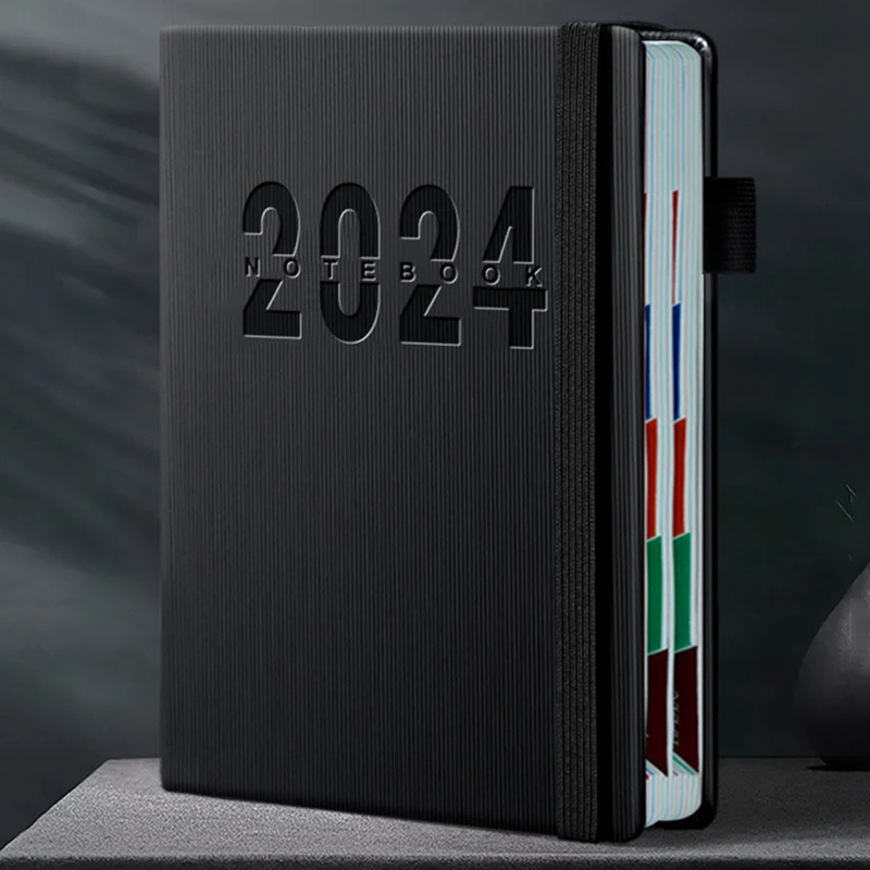 2024 계획 수첩, 중국 내부 페이지 수첩, 365 일 계획, 달력 일정, 학교 일기장