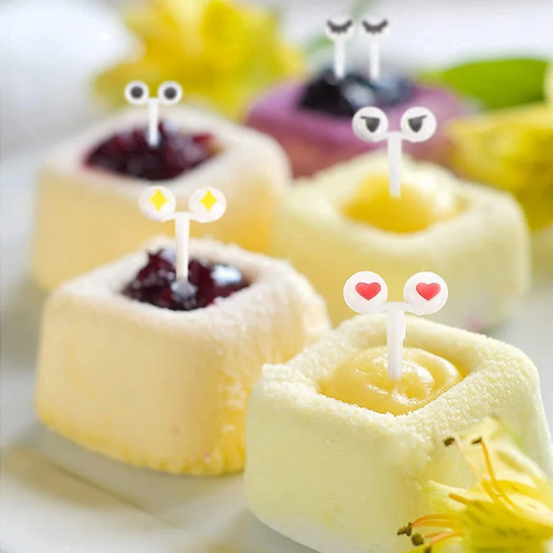 Lot De 120 Fourchettes à Fruits Réutilisables En Plastique (22 Formes D