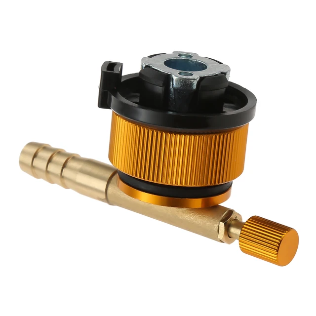 Gáztartály -Adapter Kazettak Kit Gázszabályozó Kettős Csatlakozás Az Lp Cb/Od Tartály Kannák Vezérlőszelep -Kapcsoló Ötvözethez Bbq Rv -Hez - Image 4
