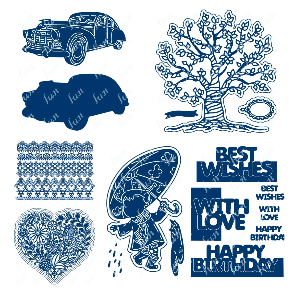 

Floral Heart Shaped Metal Cutting Dies for Diy Scrapbooking Crafts Dies Cut Stencils Photo Album Template Handmade Decoration